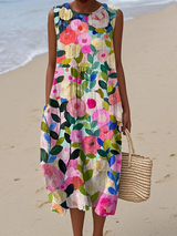 Antes | Vestido midi floral