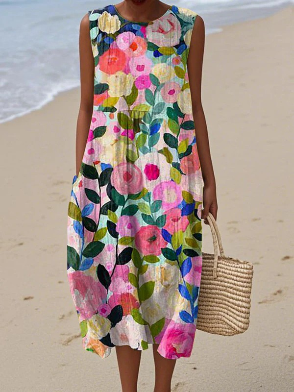 Antes | Vestido midi floral