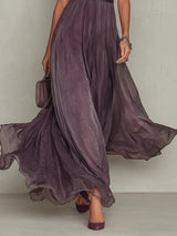 Ashley | Vestido maxi de gasa elegante vintage