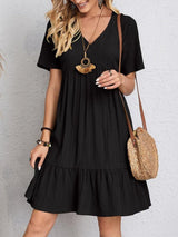 Aisha – Vestido Suelto Elegante con Escote en V