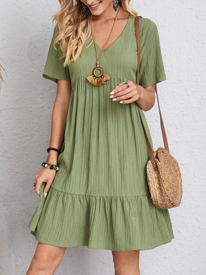 Aisha – Vestido Suelto Elegante con Escote en V