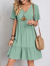 Aisha – Vestido Suelto Elegante con Escote en V