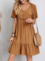 Aisha – Vestido Suelto Elegante con Escote en V