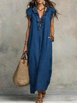 Camélia | Vestido Largo Bohemio Fluido
