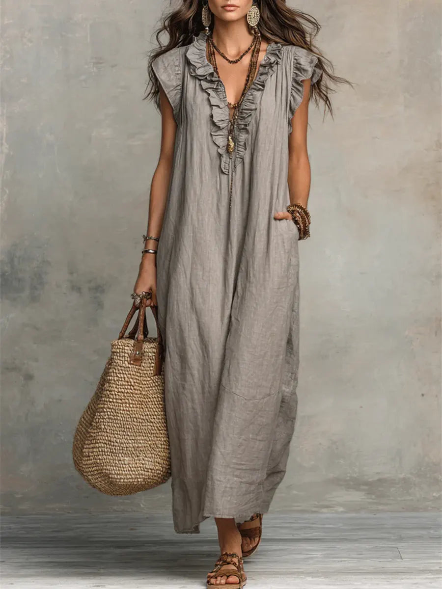 Camélia | Vestido Largo Bohemio Fluido
