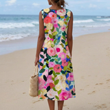 Antes | Vestido midi floral